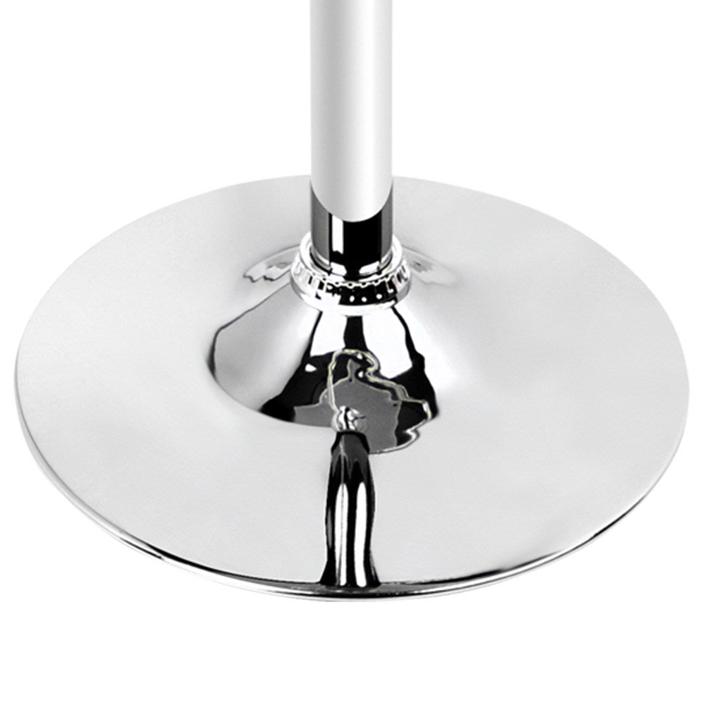Artiss Bar Table Gas Lift Round White-Bar Tables-PEROZ Accessories