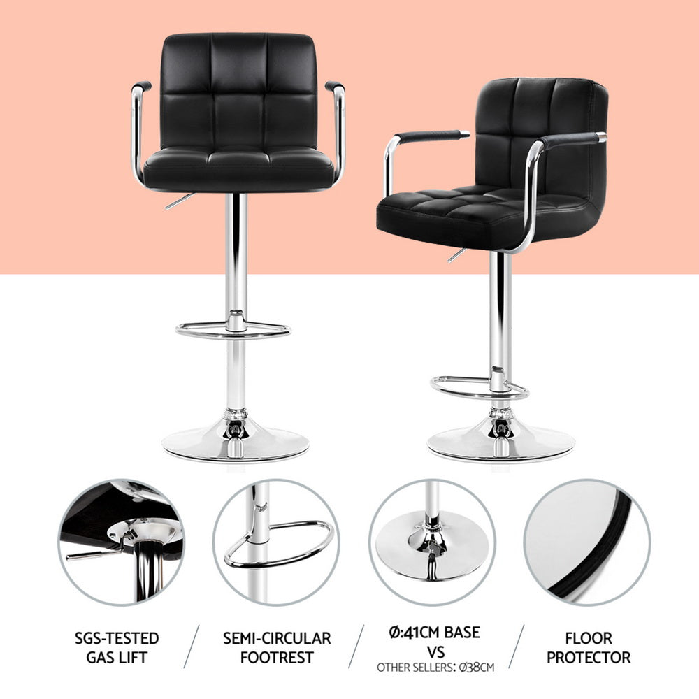 Artiss Bar Table and Stools Set Dining Desk Kitchen Chairs Cafe Pub-Furniture > Bar Stools & Chairs > Table & Bar Stools-PEROZ Accessories
