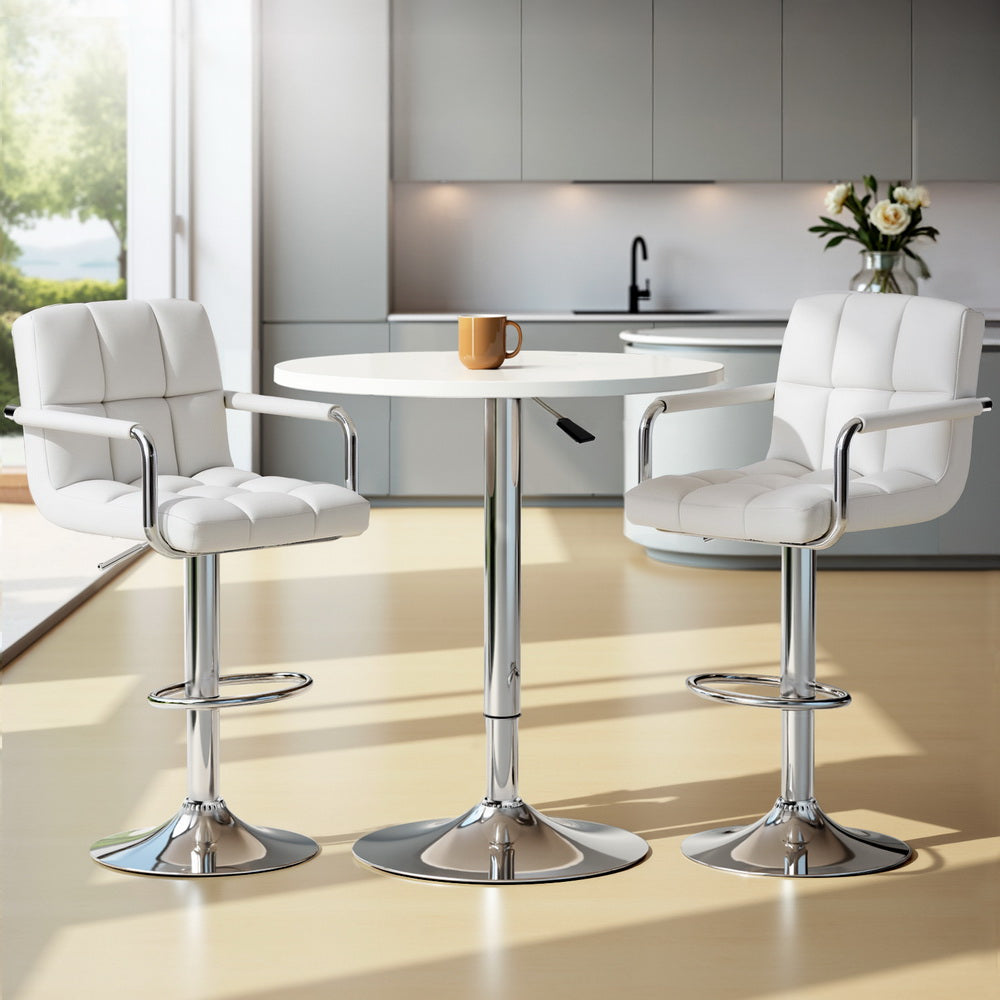 Artiss Bar Table and Stools Set Dining Desk Kitchen Chairs Cafe Pub-Furniture > Bar Stools & Chairs > Table & Bar Stools-PEROZ Accessories