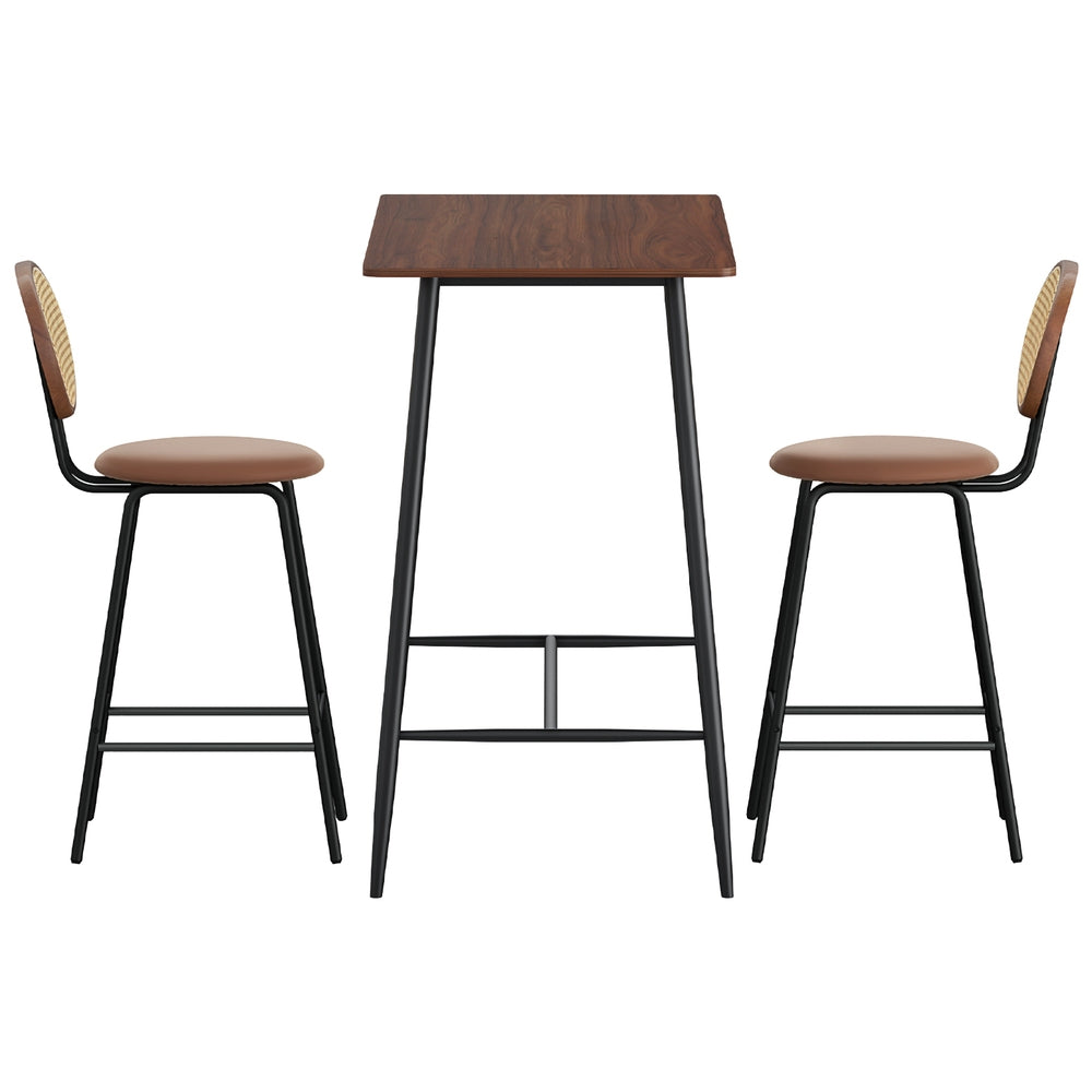 Artiss Bar Table Stools Set Dining Desk Industrial Kitchen Chairs Cafe Pub-Furniture > Bar Stools & Chairs > Table & Bar Stools-PEROZ Accessories