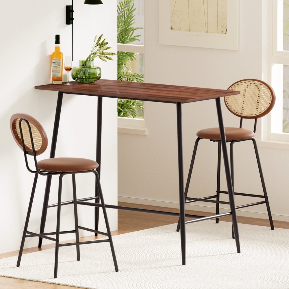 Artiss Bar Table Stools Set Dining Desk Industrial Kitchen Chairs Cafe Pub-Furniture > Bar Stools & Chairs > Table & Bar Stools-PEROZ Accessories
