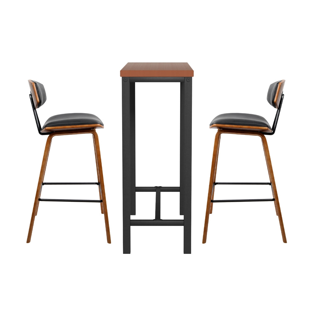 Artiss Bar Table and Stools Set Dining Desk Kitchen Chairs Cafe Pub-Furniture > Bar Stools & Chairs > Table & Bar Stools-PEROZ Accessories