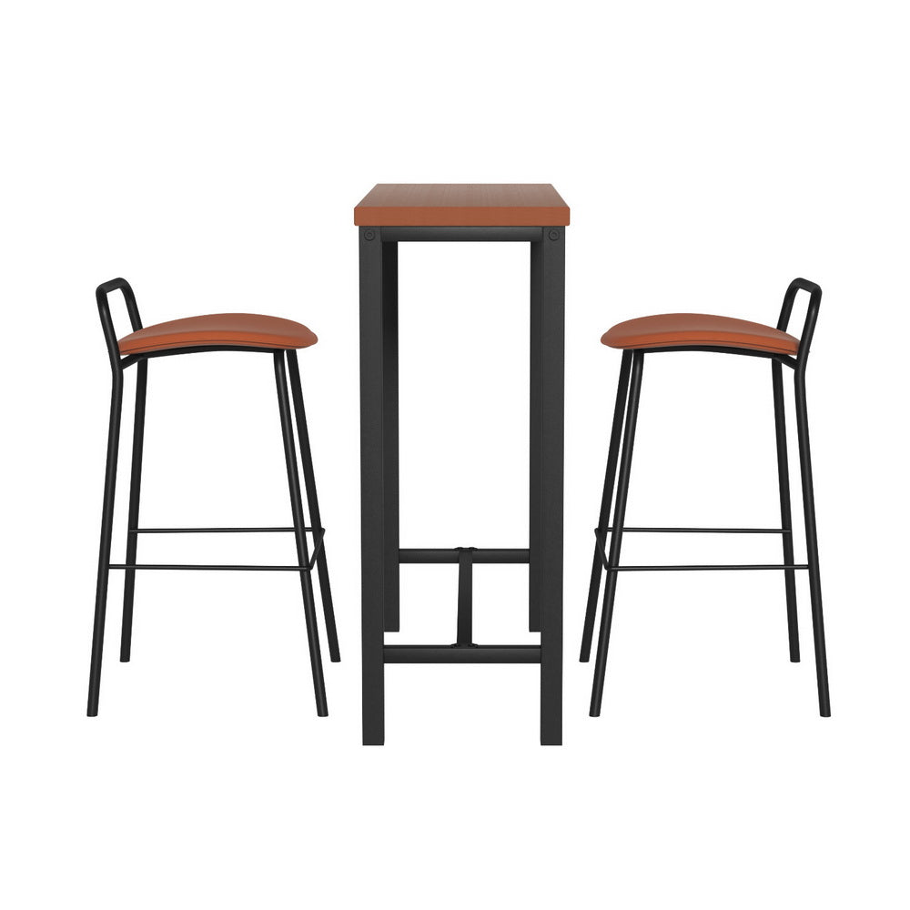 Artiss Bar Table and Stools Set Dining Desk Kitchen Chairs Cafe Pub-Furniture > Bar Stools & Chairs > Table & Bar Stools-PEROZ Accessories