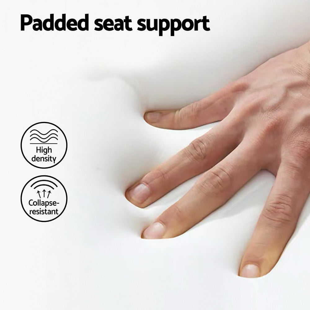 2x Artiss Bar Stools Kitchen Counter Rattan Chairs PU Leather Padding-Furniture > Bar Stools & Chairs > Table & Bar Stools-PEROZ Accessories