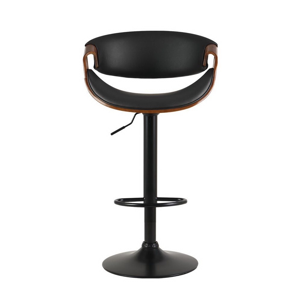 Artiss Bar Stools Gas Lift Leather w/Armrest-Bar Stools-PEROZ Accessories