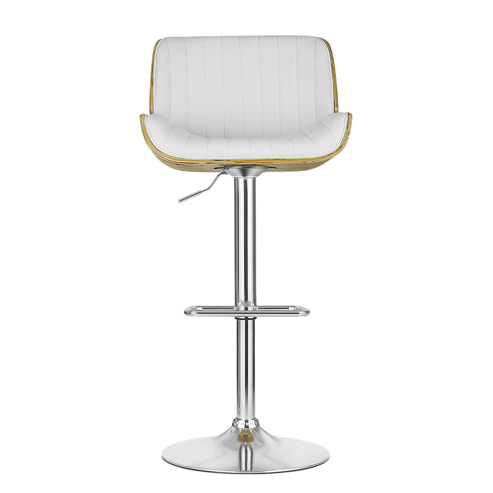 Artiss Bar Stools Swivel Leather Chairs Wooden-Bar Stools-PEROZ Accessories