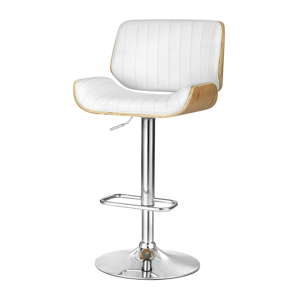 Artiss Bar Stools Swivel Leather Chairs Wooden-Bar Stools-PEROZ Accessories