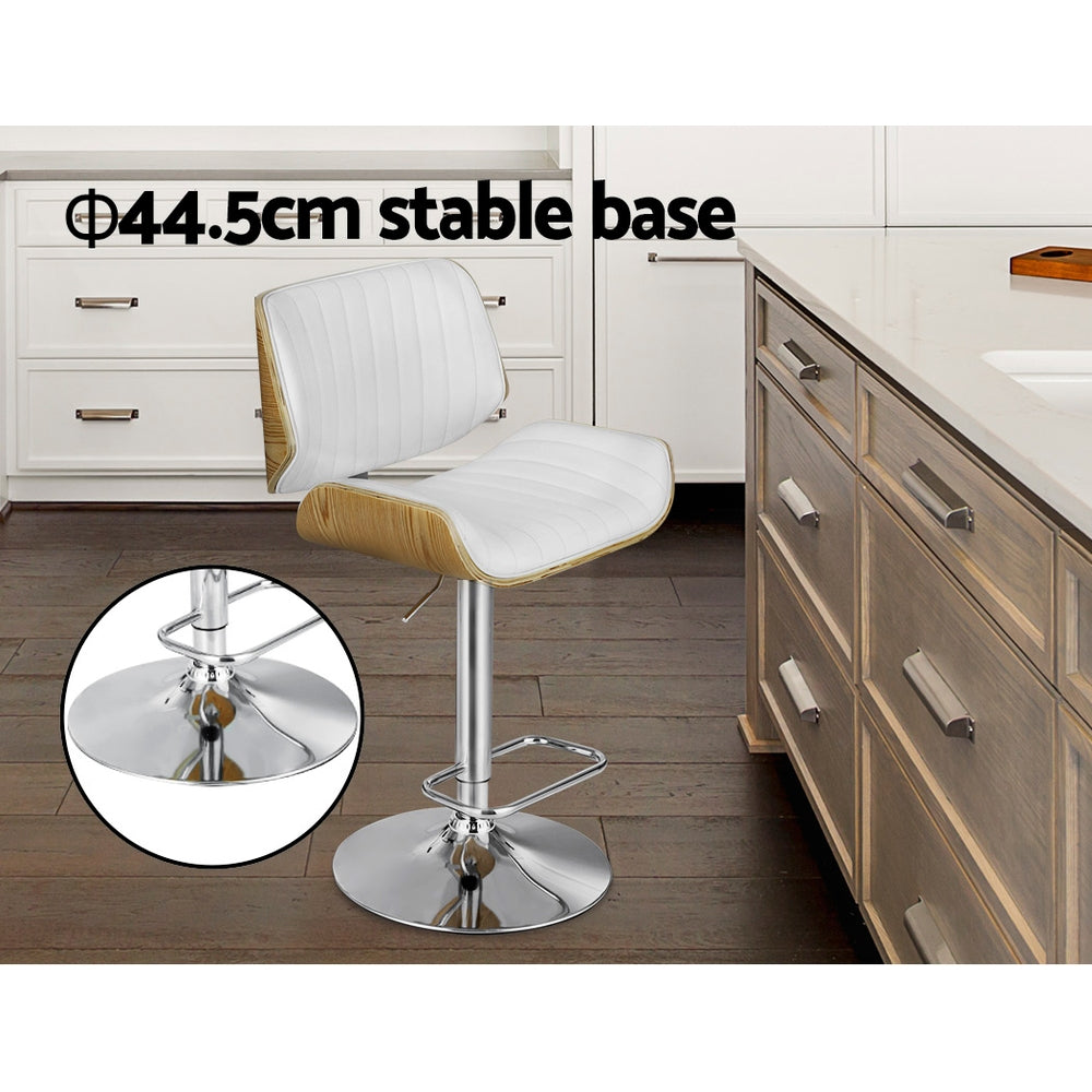 Artiss 2x Bar Stools Adjustable Leather Chairs-Furniture > Bar Stools & Chairs > Table & Bar Stools-PEROZ Accessories