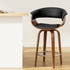 Artiss Bar Stools Swivel PU Seat Wooden-Bar Stools-PEROZ Accessories