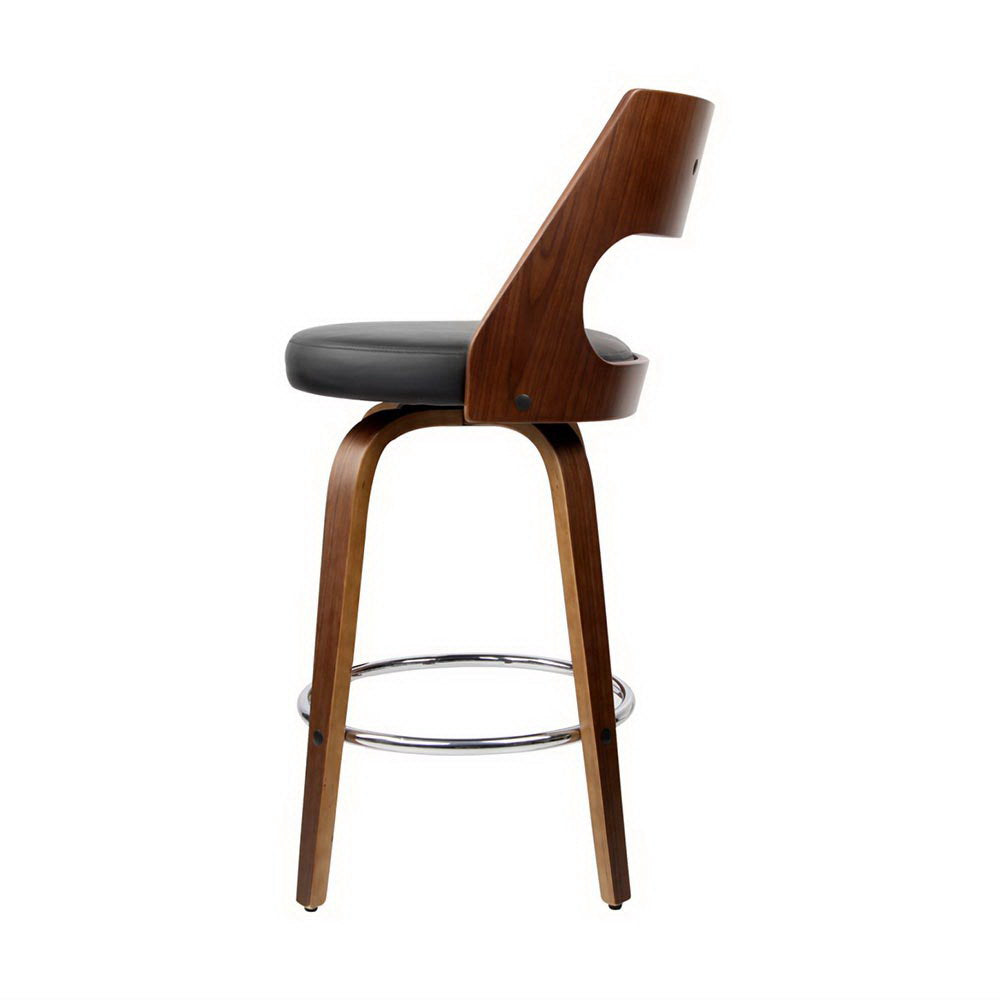 Artiss 4x Bar Stools Swivel Leather Chair 65cm-Furniture > Bar Stools & Chairs > Table & Bar Stools-PEROZ Accessories