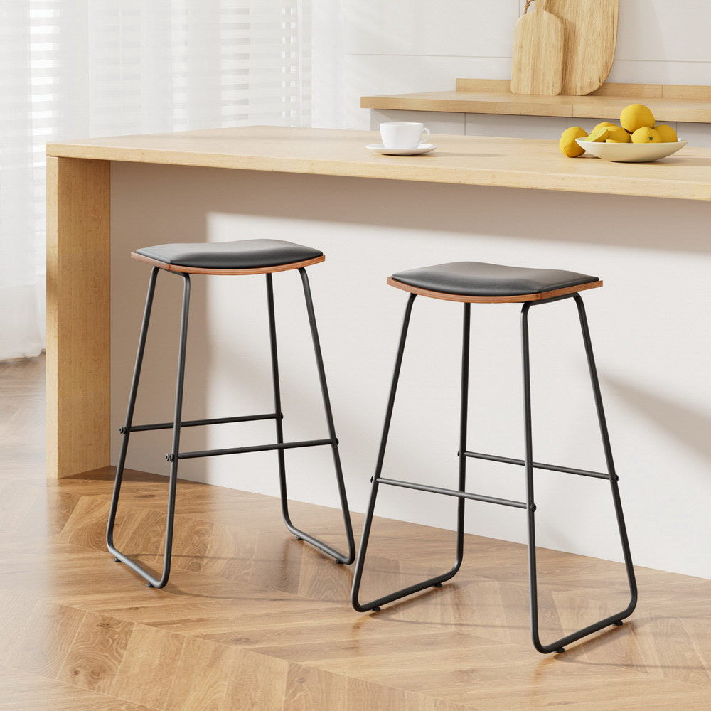 Artiss Bar Stools Kitchen Counter Stools Metal Chairs x2-Bar Stools-PEROZ Accessories
