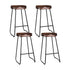 Artiss 4x Bar Stools Tractor Seat 75cm Black-Bar Stools-PEROZ Accessories