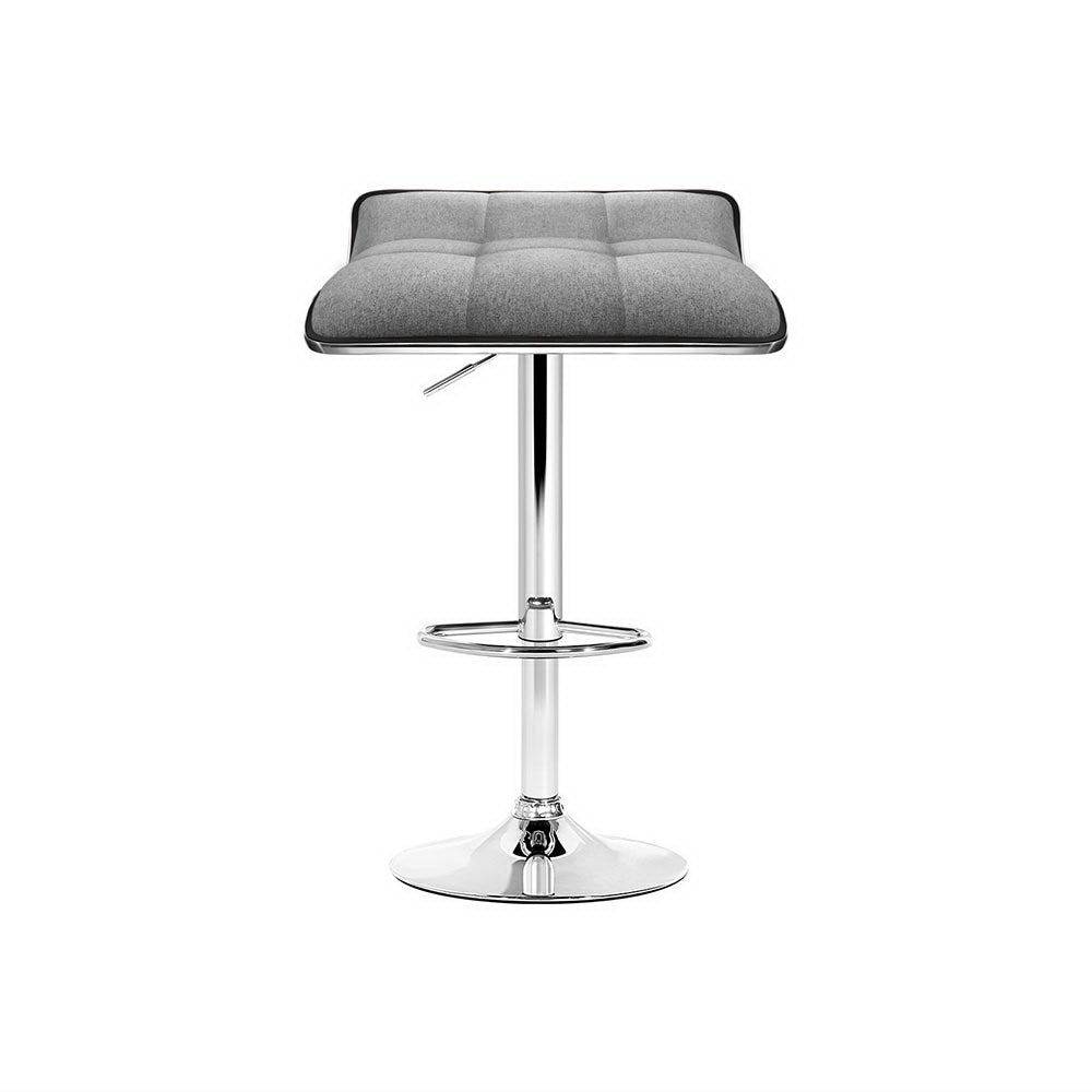 Artiss 4x Bar Stools Linen Padded Gas Lift-Furniture > Bar Stools & Chairs > Table & Bar Stools-PEROZ Accessories