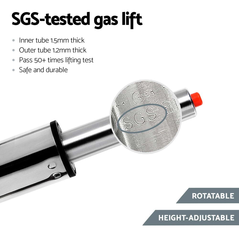 Artiss 4x Bar Stools Leather Gas Lift White-Furniture > Bar Stools & Chairs > Table & Bar Stools-PEROZ Accessories