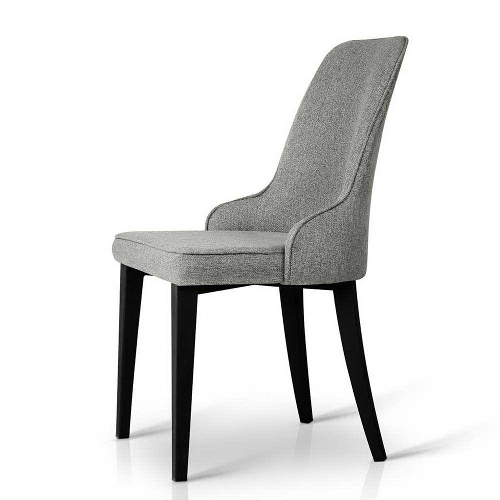 Artiss Dining Chairs Set of 2 Linen Fabric Grey-Furniture > Dining-PEROZ Accessories