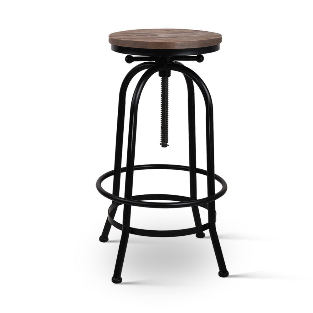 Artiss Bar Stools Adjustable Wood Chairs-Bar Stools-PEROZ Accessories