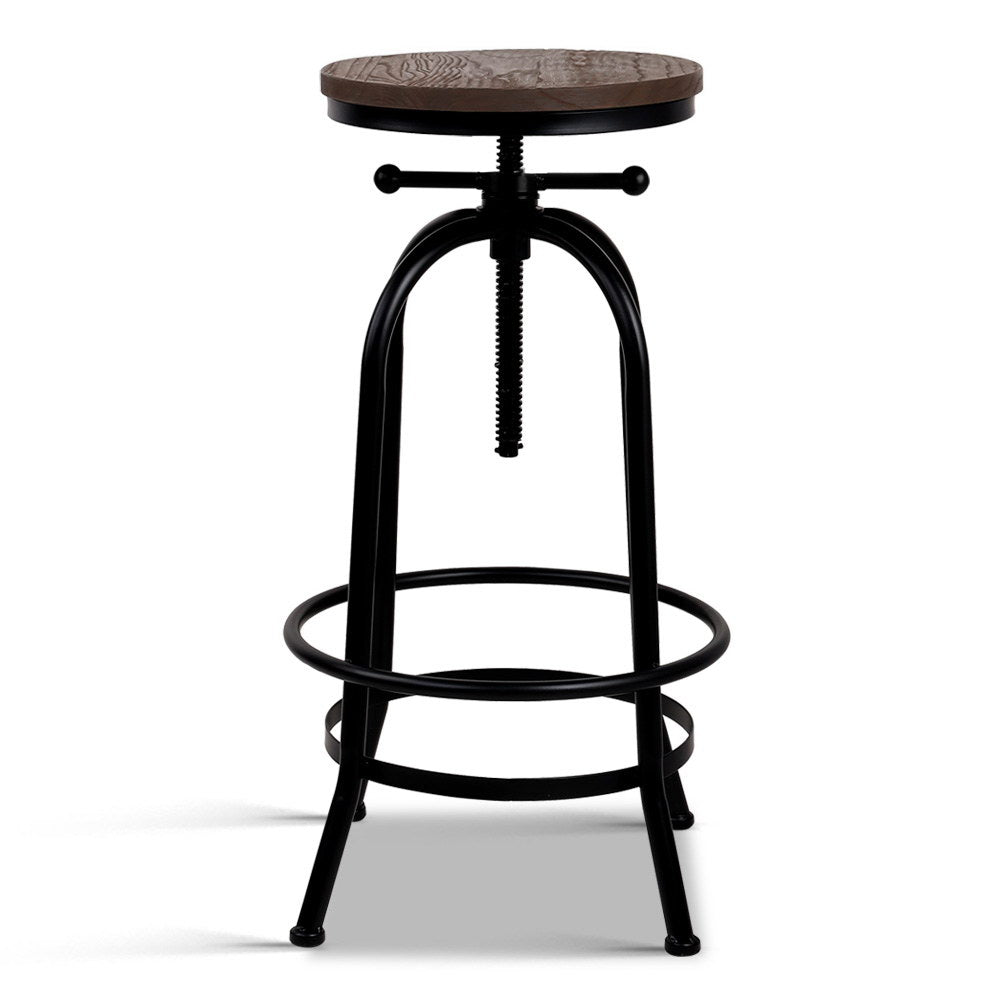 Artiss Bar Stools Adjustable Wood Chairs-Bar Stools-PEROZ Accessories