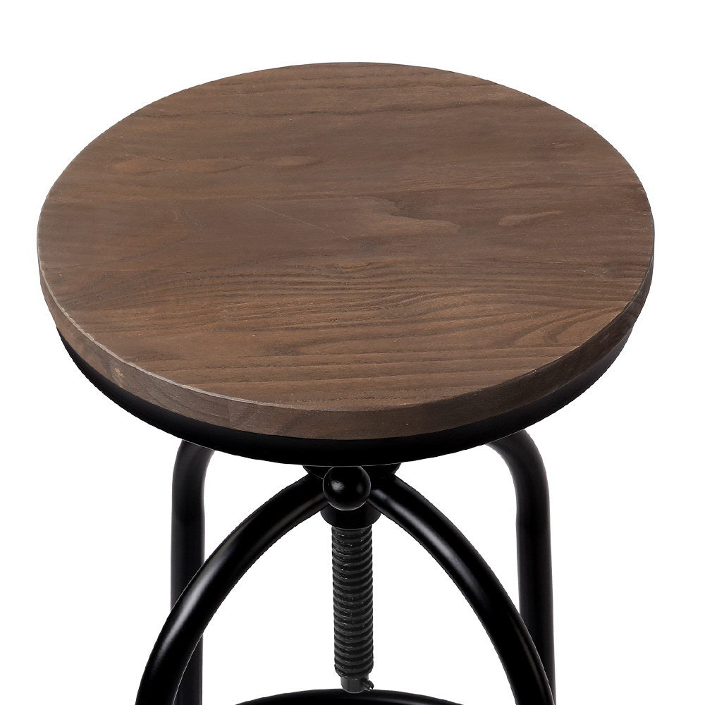 Artiss Bar Stools Adjustable Wood Chairs-Bar Stools-PEROZ Accessories
