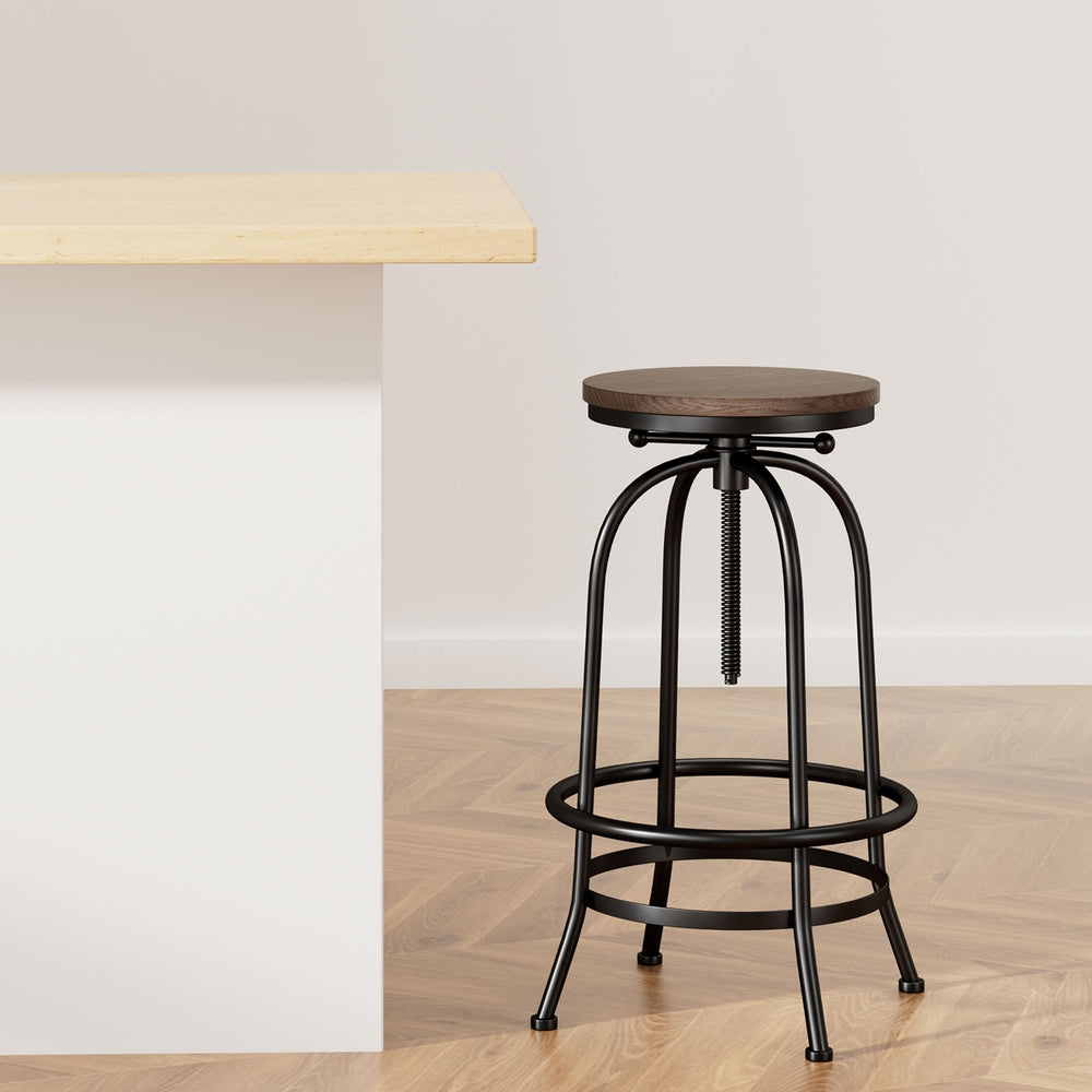 Artiss Bar Stools Adjustable Wood Chairs-Bar Stools-PEROZ Accessories