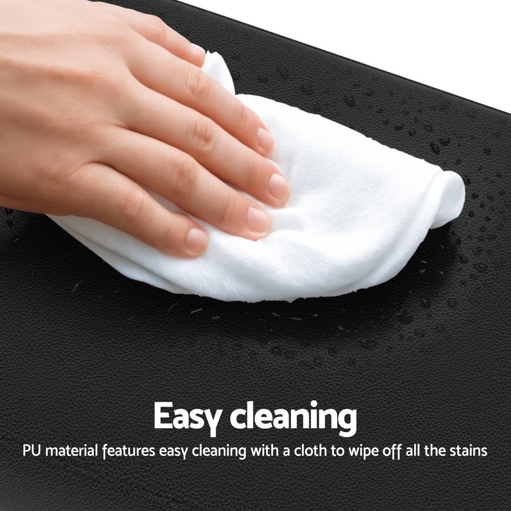 2x Artiss Metal Bar Stools PU Seat Dining Counter Chairs-Furniture > Bar Stools & Chairs > Table & Bar Stools-PEROZ Accessories