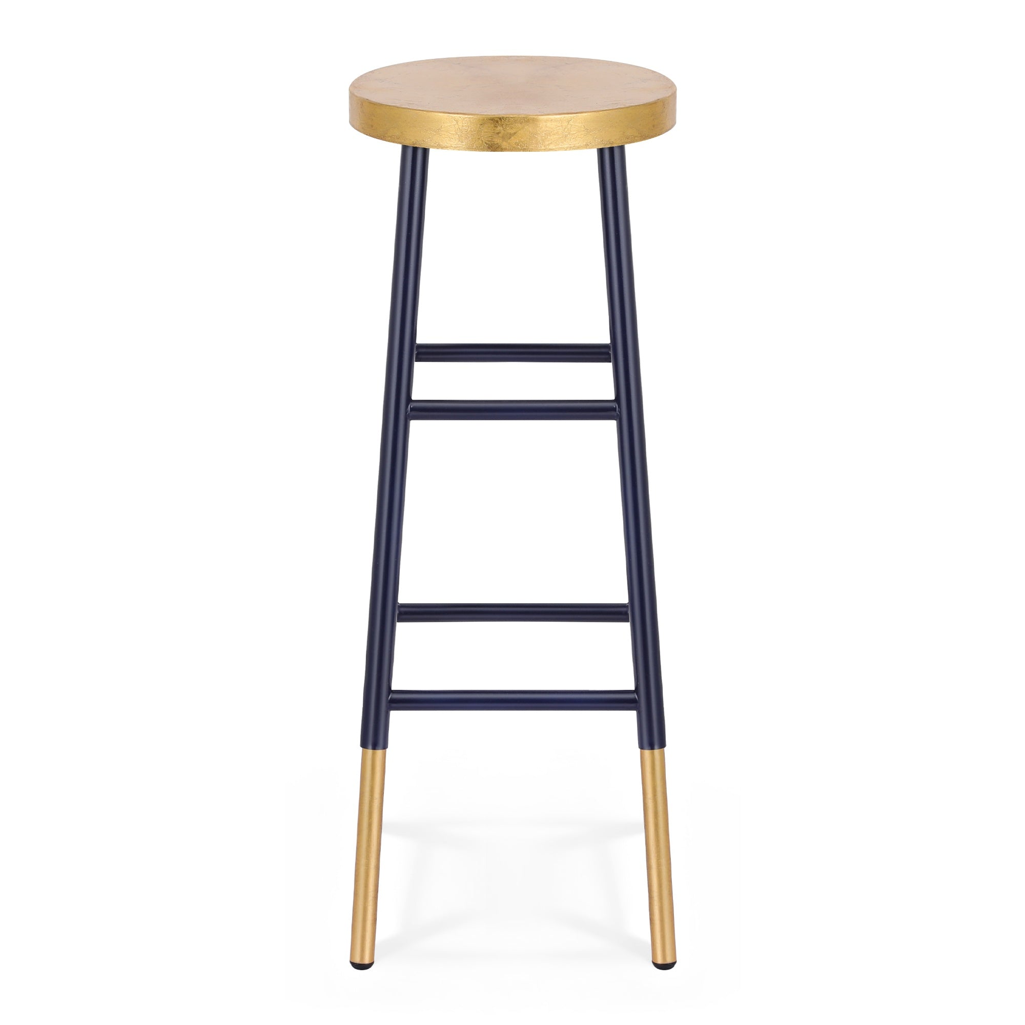 Artiss Bar Stools Metal Gold Navy-Furniture > Bar Stools & Chairs > Table & Bar Stools-PEROZ Accessories
