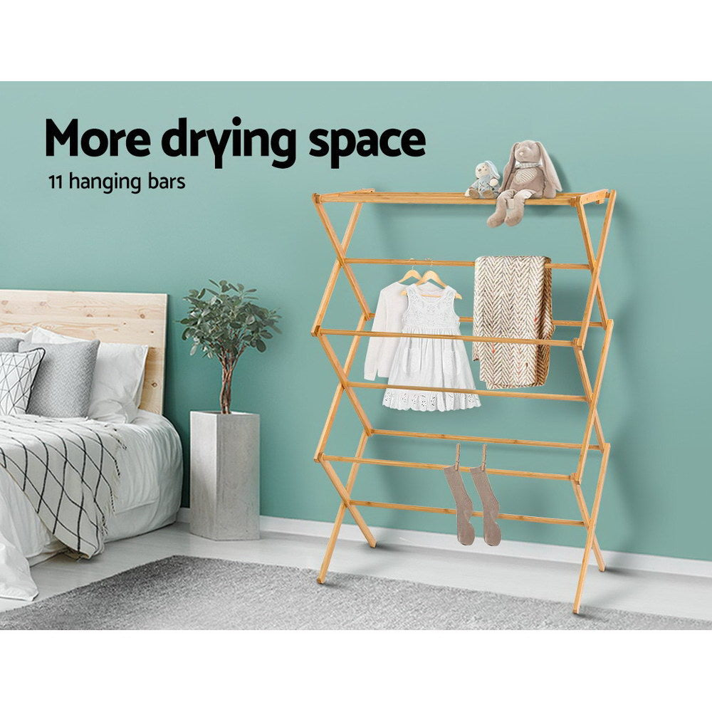 Artiss Clothes Airer Coat Rack Foldable Hanger Dryer-Drying Racks-PEROZ Accessories