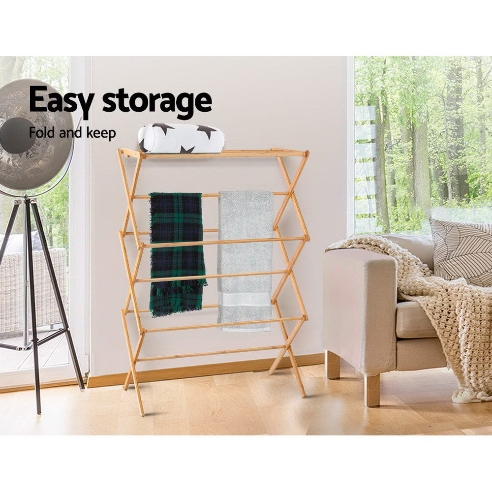 Artiss Clothes Airer Coat Rack Foldable Hanger Dryer-Drying Racks-PEROZ Accessories
