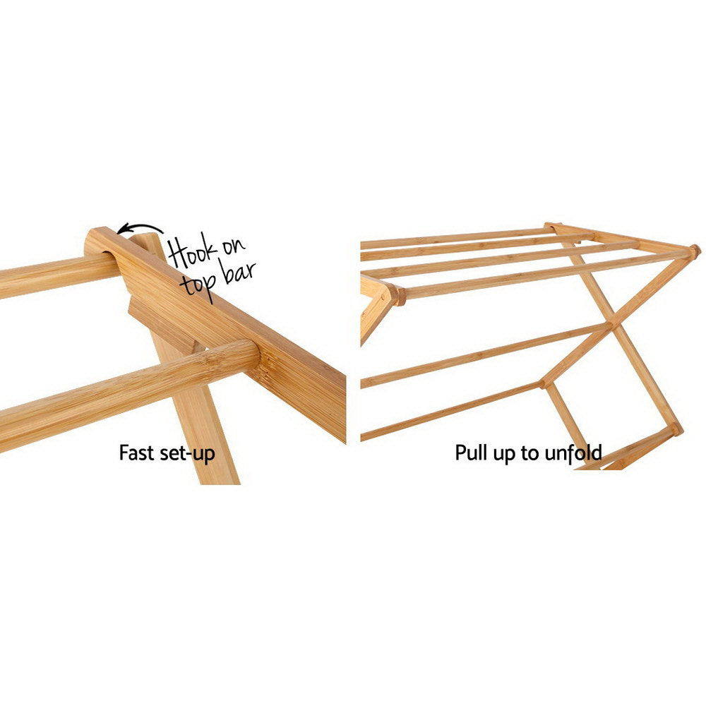 Artiss Clothes Airer Coat Rack Foldable Hanger Dryer-Drying Racks-PEROZ Accessories