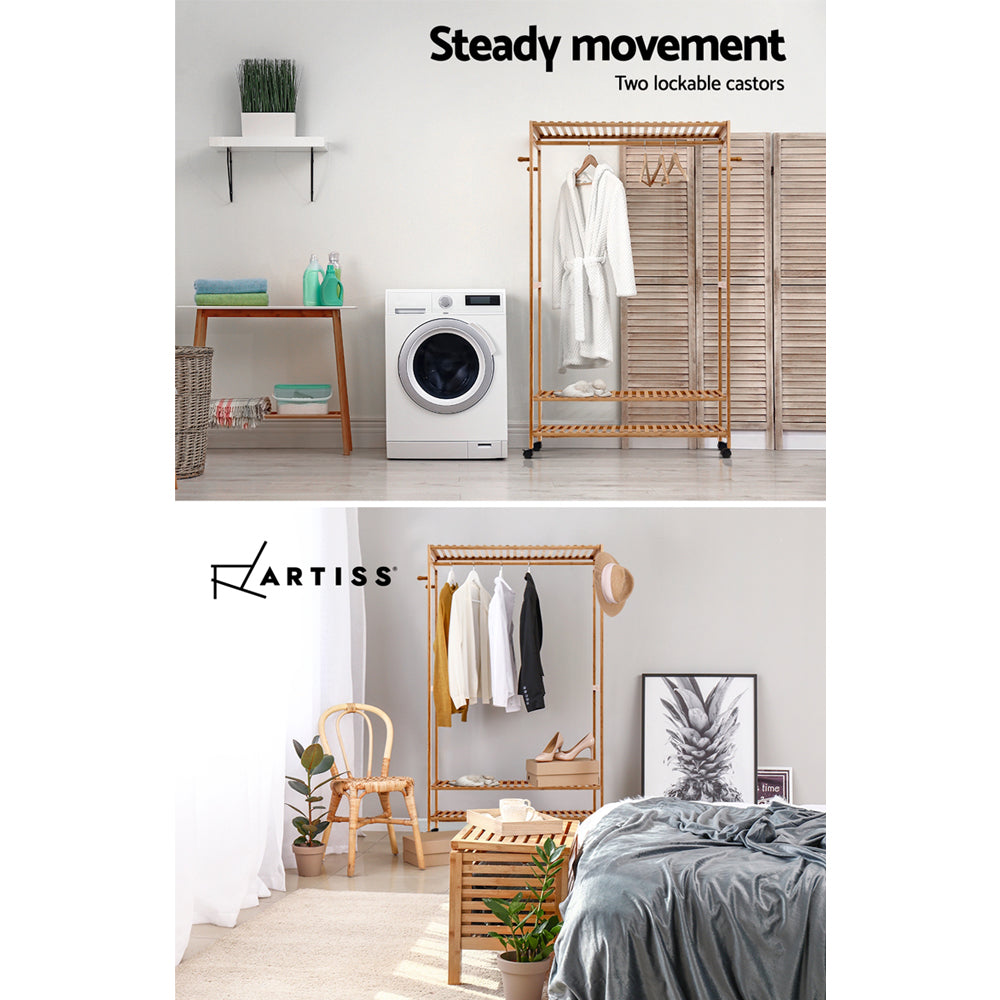 Artiss Clothes Rack Wardrobe Coat Stand Hanger 165cm-Coat Racks-PEROZ Accessories