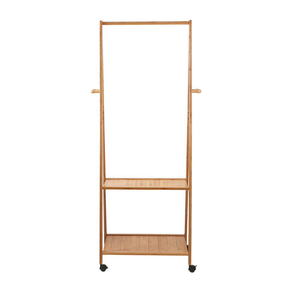 Artiss Clothes Rack Coat Stand 165x59cm Hanger Wheels-Coat Racks-PEROZ Accessories