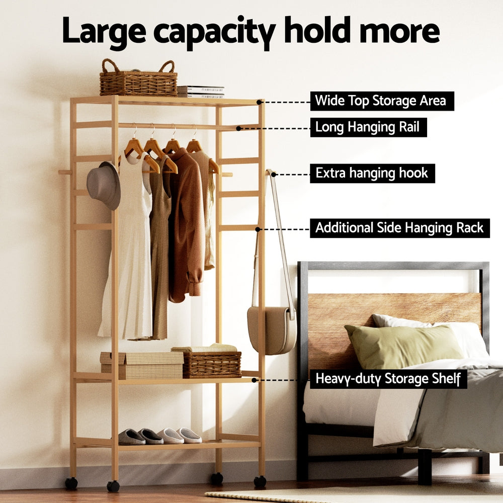 Artiss Clothes Rack Wardrobe Coat Stand 169cm-Furniture > Living Room > Coat Racks-PEROZ Accessories