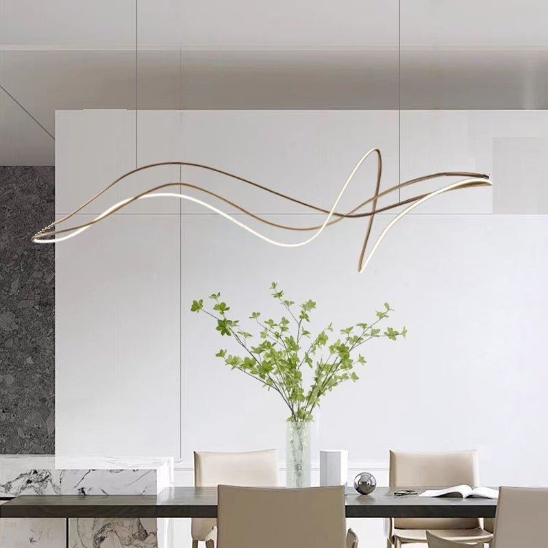 BAMDECOR A203 1.6m Modern Minimalist pendant lights for home decoration ceiling pendant light (Gold)-Home & Garden > Lighting > Ceiling Lights-PEROZ Accessories