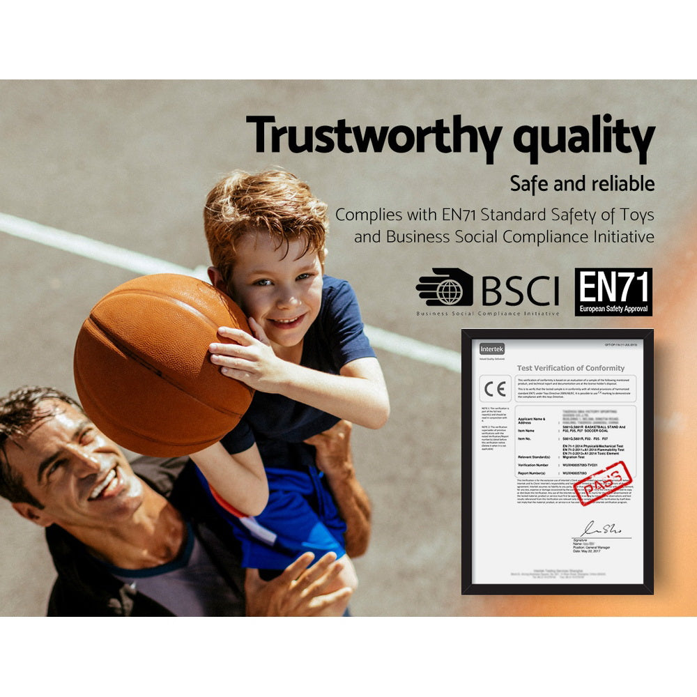 Everfit 2.1M Basketball Hoop Stand System Adjustable Portable Pro Kids White-Sports & Fitness > Basketball & Accessories-PEROZ Accessories