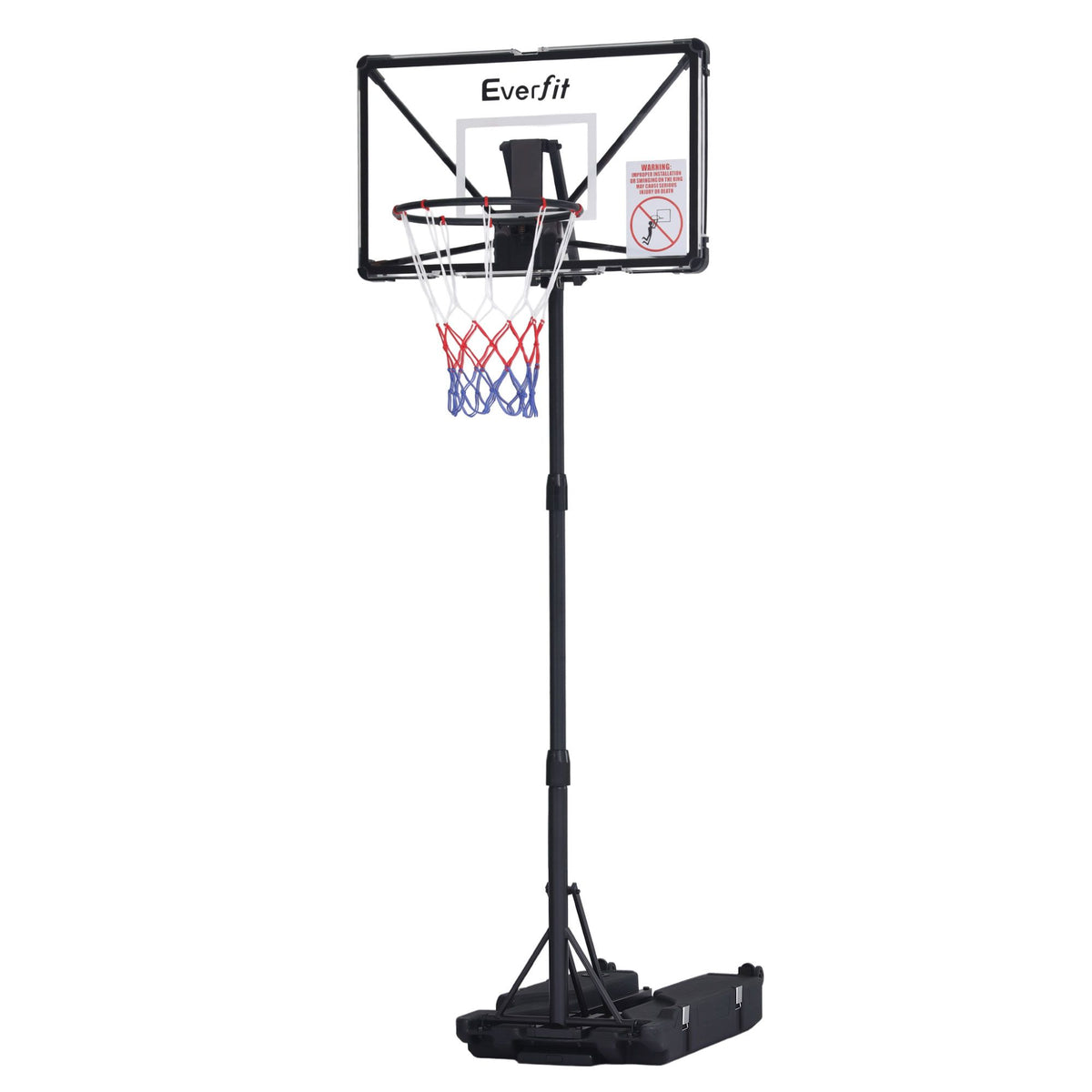 Everfit Foldable Portable Basketball Hoop System Adjustable Full Stand 2.07m-Sports & Fitness > Ball Sports > Basketball & Basketball Accessories-PEROZ Accessories