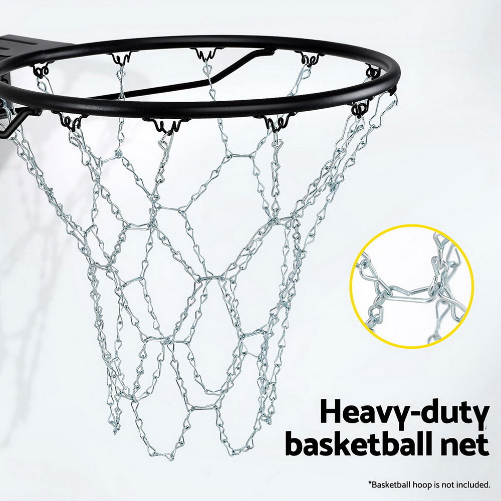 Everfit Basketball Ring Metal Braided Chain Net 12 Loop-Sports & Fitness > Basketball & Accessories-PEROZ Accessories