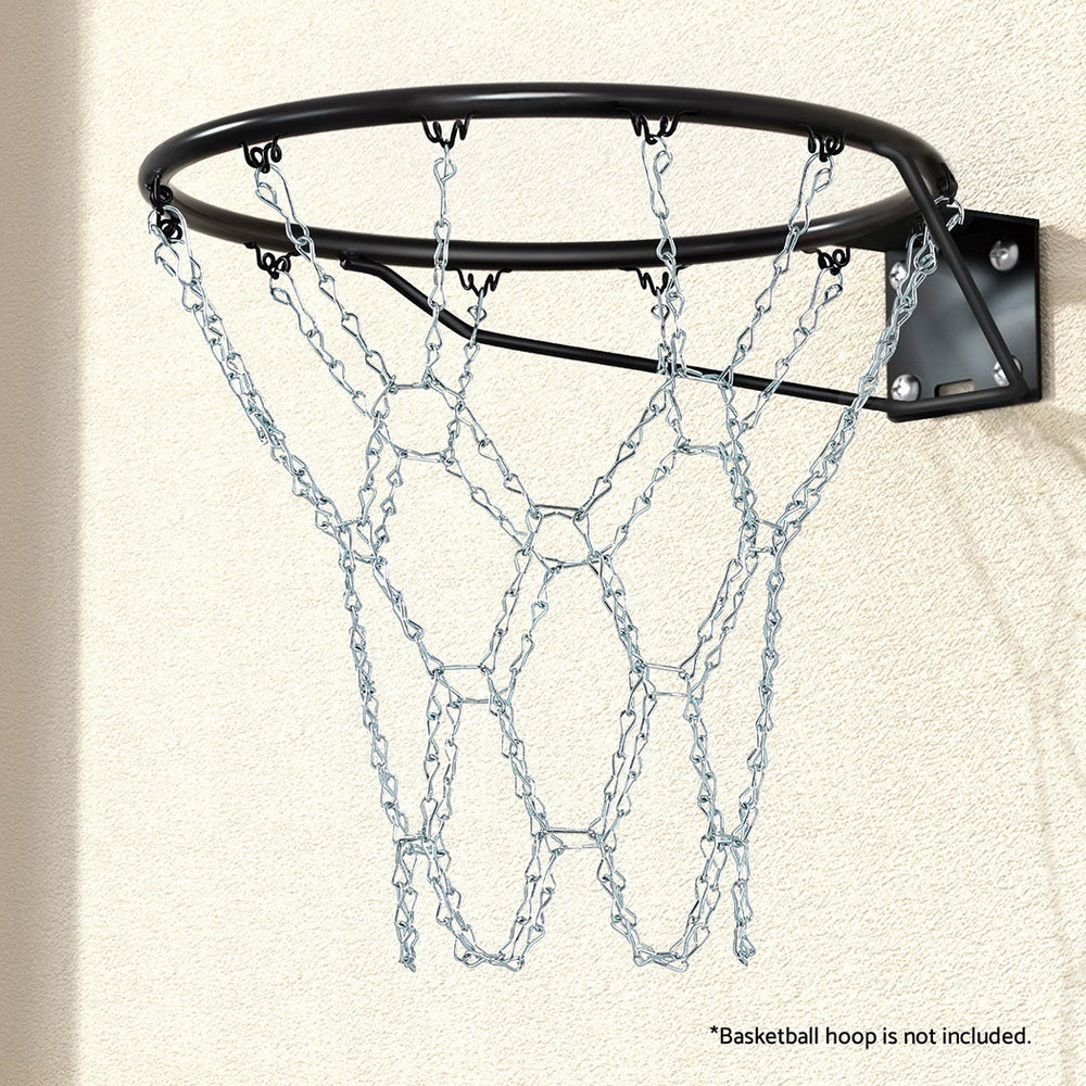 Everfit Basketball Ring Metal Braided Chain Net 12 Loop-Sports & Fitness > Basketball & Accessories-PEROZ Accessories