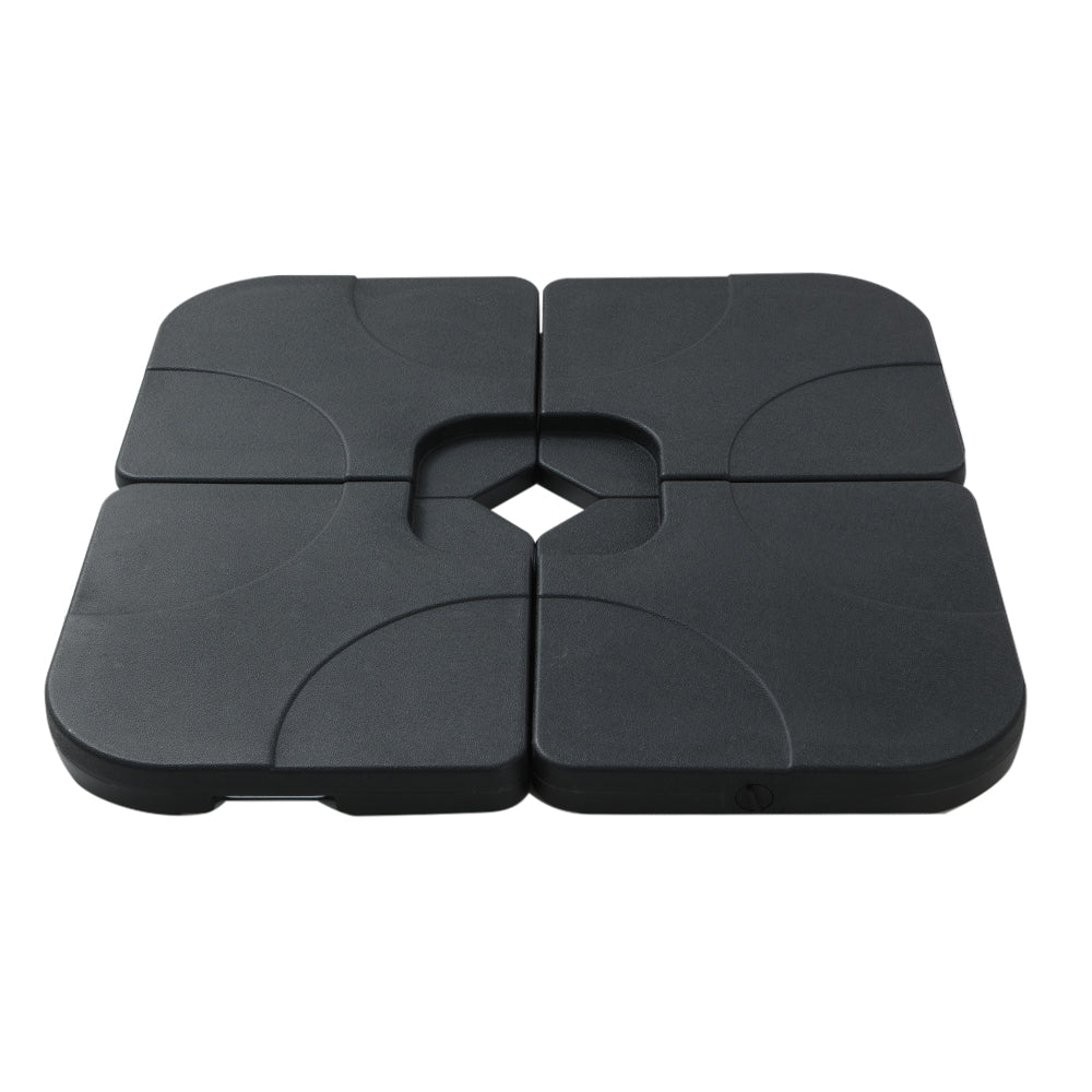 Instahut Outdoor Umbrella Base 50cm 4 Plates Stand Pod Cantilever-Home & Garden > Shading > Umbrellas & Sunshades-PEROZ Accessories