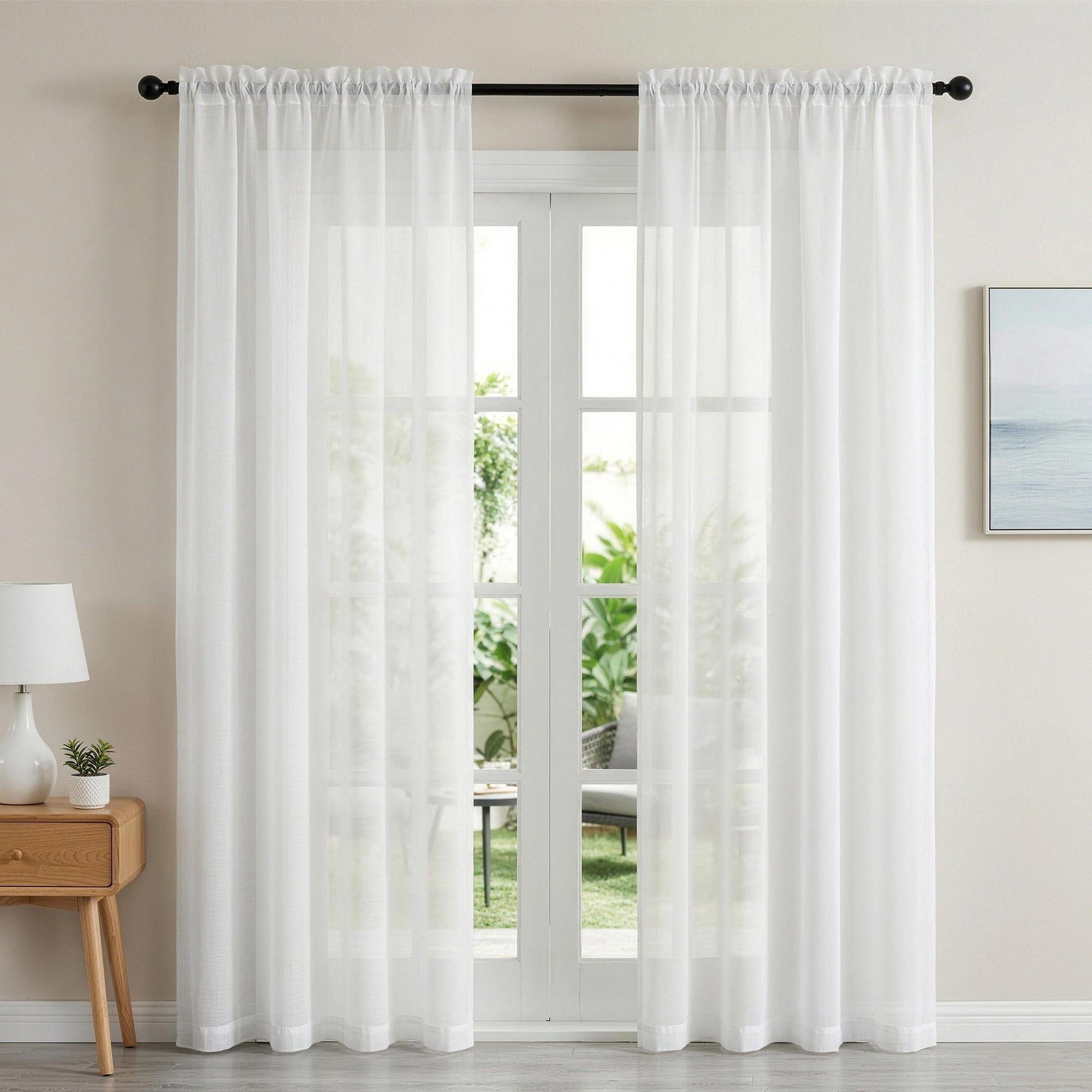Artiss Blockout Curtains 2X 132x213cm Light Filtering Window Drapes Rod Pocket-Home & Garden > Curtains > Curtains & Drapes-PEROZ Accessories