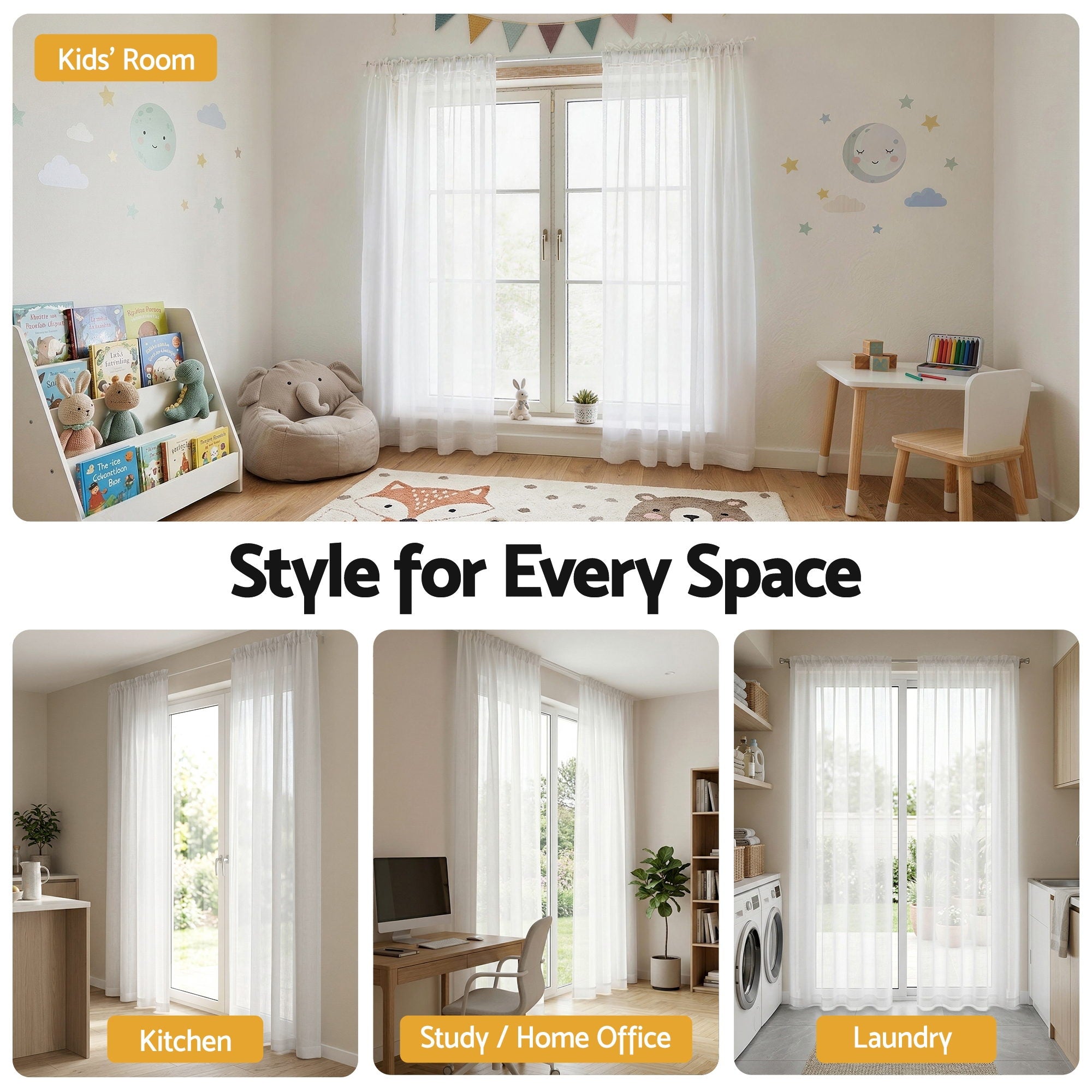 Artiss Blockout Curtains 2X 132x213cm Light Filtering Window Drapes Rod Pocket-Home & Garden > Curtains > Curtains & Drapes-PEROZ Accessories