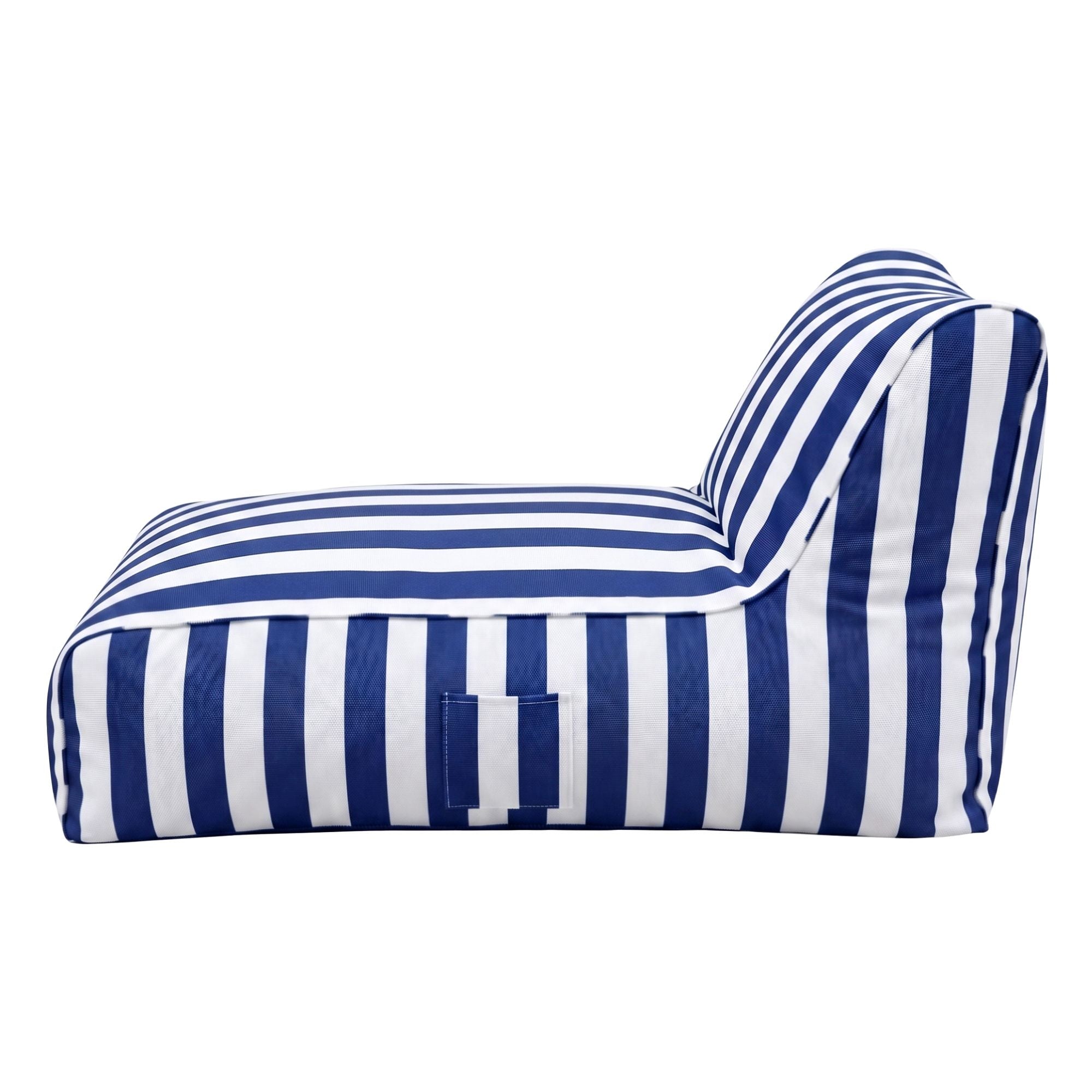 Artiss Outdoor Bean Bag Chair Cover (No Filler) Splash-Proof Beanbag Lounge Sofacover Stuffed Animal Storage Bean Bag Cover for Patio Poolside Relaxing, Blue-Furniture > Sofas > Sofa Accessories-PEROZ Accessories