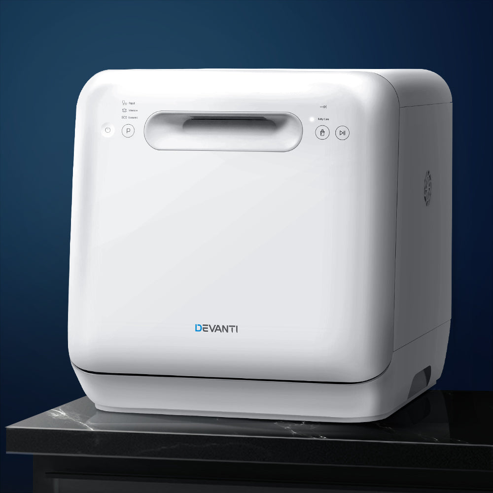 Devanti Benchtop Dishwasher 3 Place Bench Top Countertop Dish Washer Cleaner-Appliances > Kitchen Appliances-PEROZ Accessories