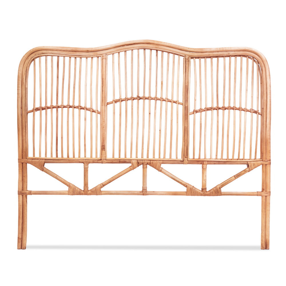Artiss Bed Headboard Double Bedhead Rattan - NERO Pine-Furniture > Bedroom > Headboards-PEROZ Accessories
