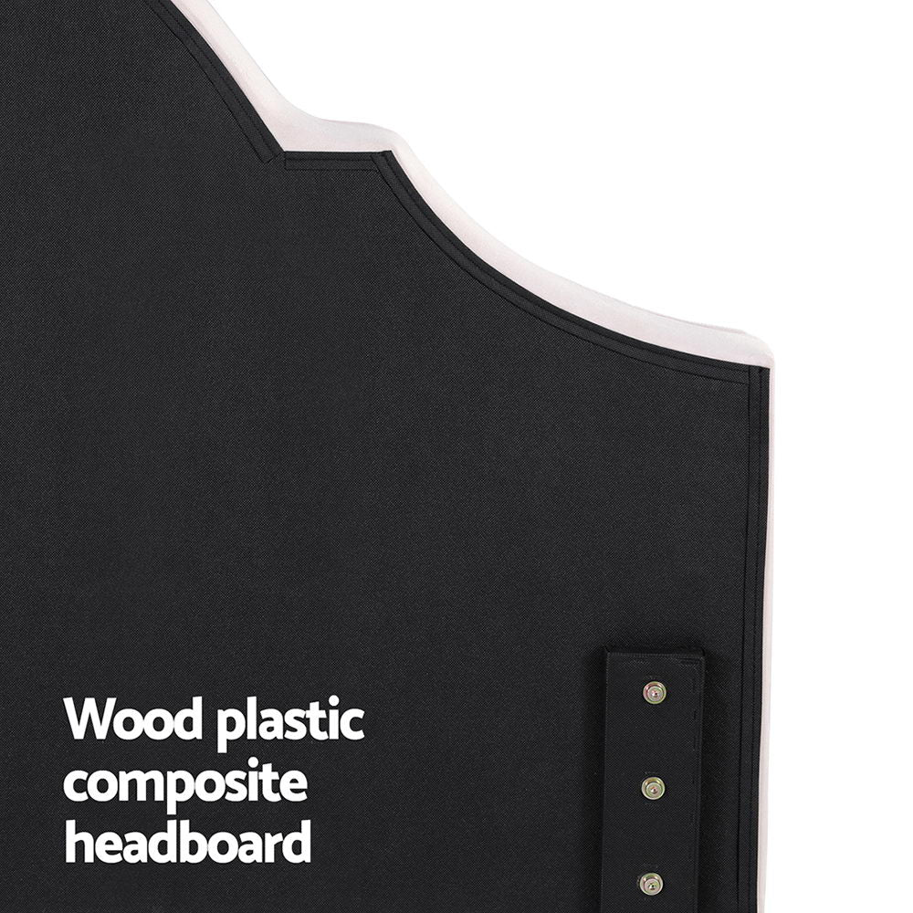 Artiss Bed Frame Bed Head Headboard King Velvet IRIS Beige-Furniture > Bedroom > Headboards-PEROZ Accessories