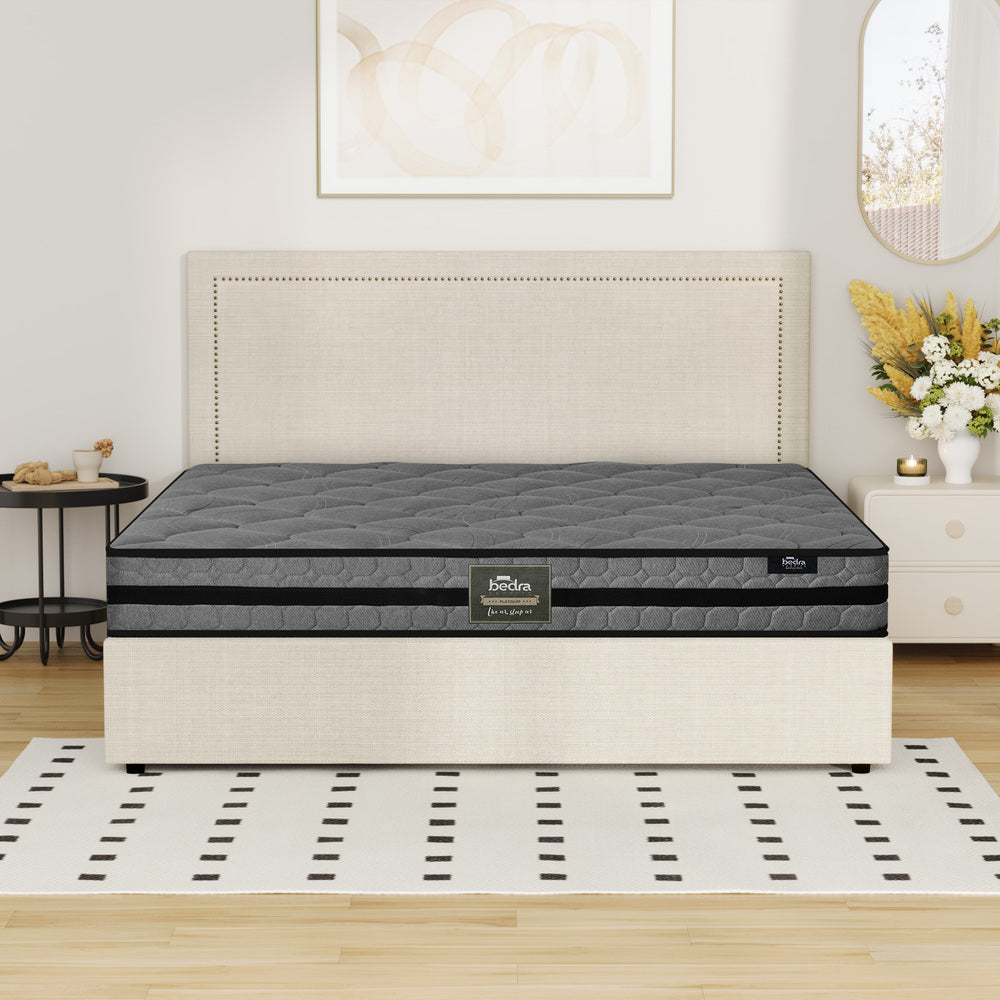 Oikiture Bed Frame With Mattress Set Double Size Gas Lift Storage ADI-Bed Frame-PEROZ Accessories
