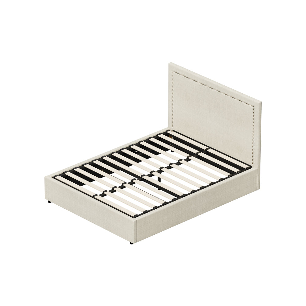 Oikiture Bed Frame Queen Size Gas Lift Base Storage ADI-Bed Frame-PEROZ Accessories