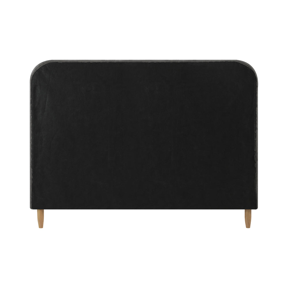 Oikiture Bed Frame Double Size Fabric Grey BOB-Bed Frame-PEROZ Accessories