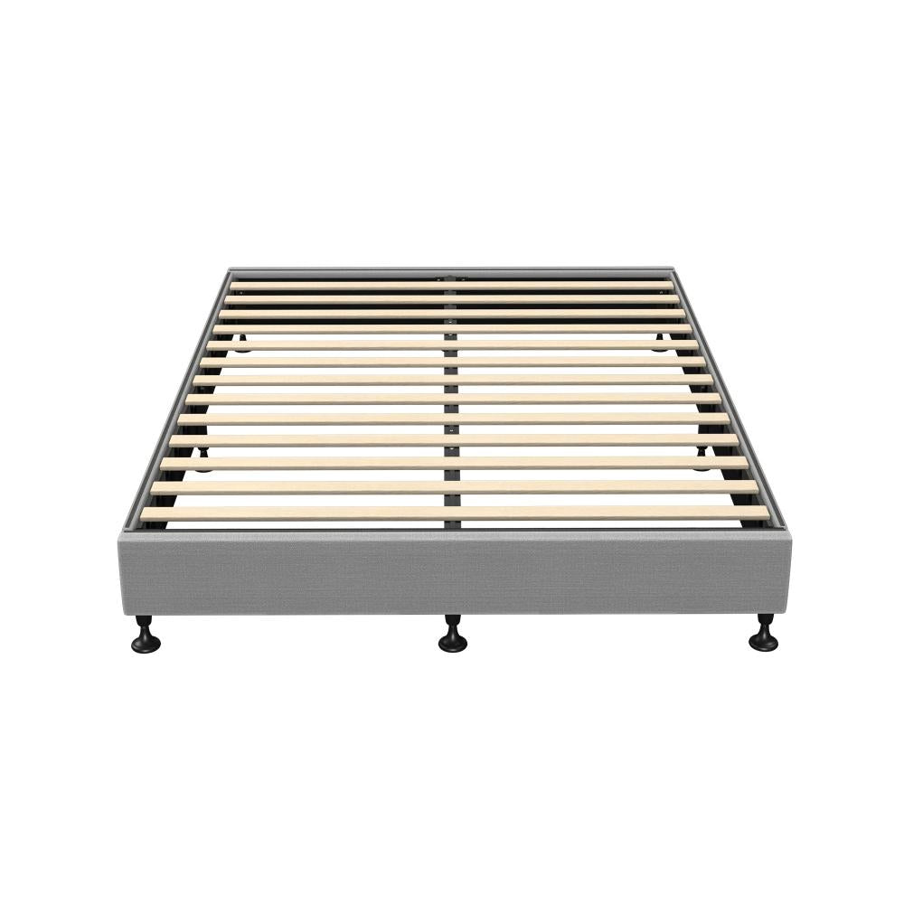 Oikiture Bed Frame Double Size Bed Base Platform Grey-Bed Frames-PEROZ Accessories