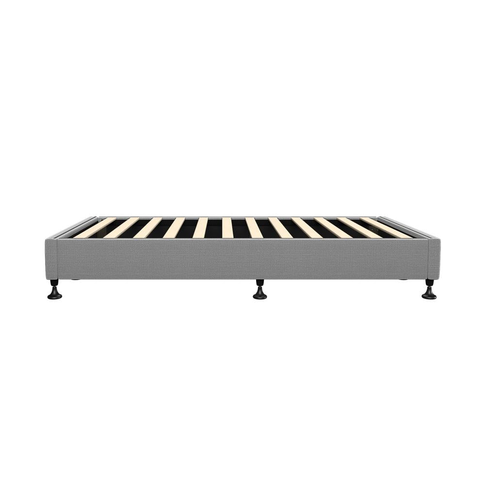 Oikiture Bed Frame Single Size Bed Base Platform Grey-Bed Frames-PEROZ Accessories