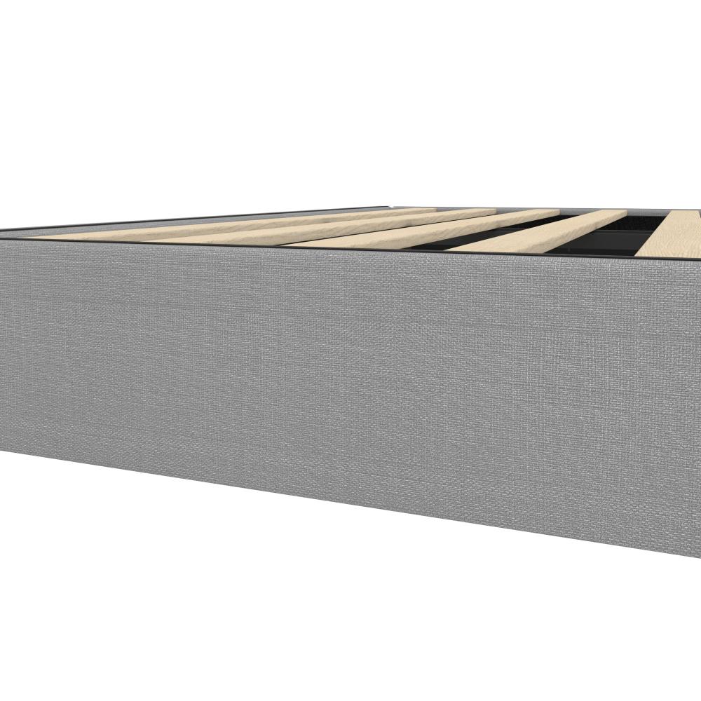Oikiture Bed Frame Single Size Bed Base Platform Grey-Bed Frames-PEROZ Accessories