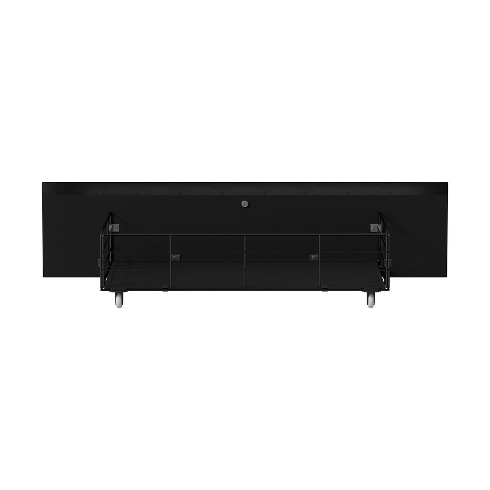 Oikiture 4x Trundle Drawers for Bed Frame with Wheels Metal Black-Bed Frame-PEROZ Accessories